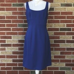 Elie Tahari Empire Waist Blue Sleeveless Dress 👗